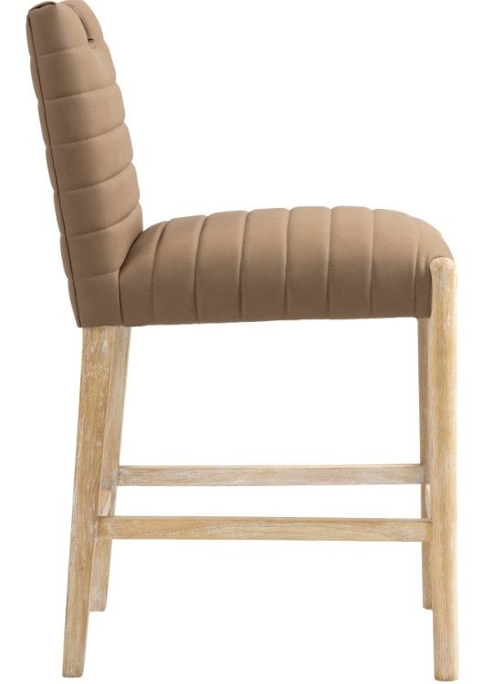 Meridian Furniture Aimee Brown Leather Counter Stool-3