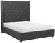 Homelegance® Fairborn Gray Upholstered California King Platform Bed-0