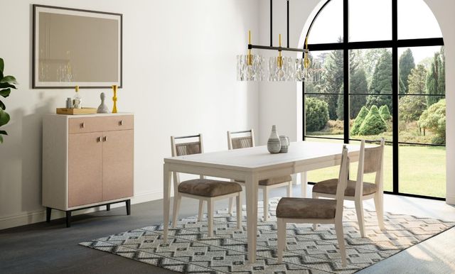Bernards Trilogy Vanilla Leg Dining Table-1