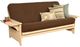 Kodiak Furniture Phoenix Linen Cocoa/Antique White Full Futon with Mattress-0