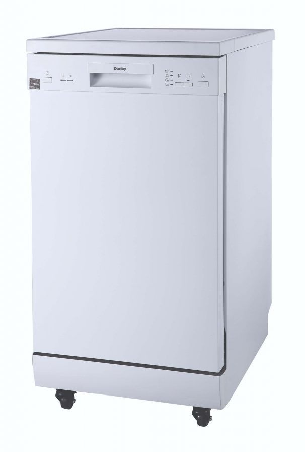 Danby® 18" White Portable Dishwasher-4