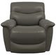 La-Z-Boy® James Charcoal Leather Power Rocking Recliner with Headrest-1
