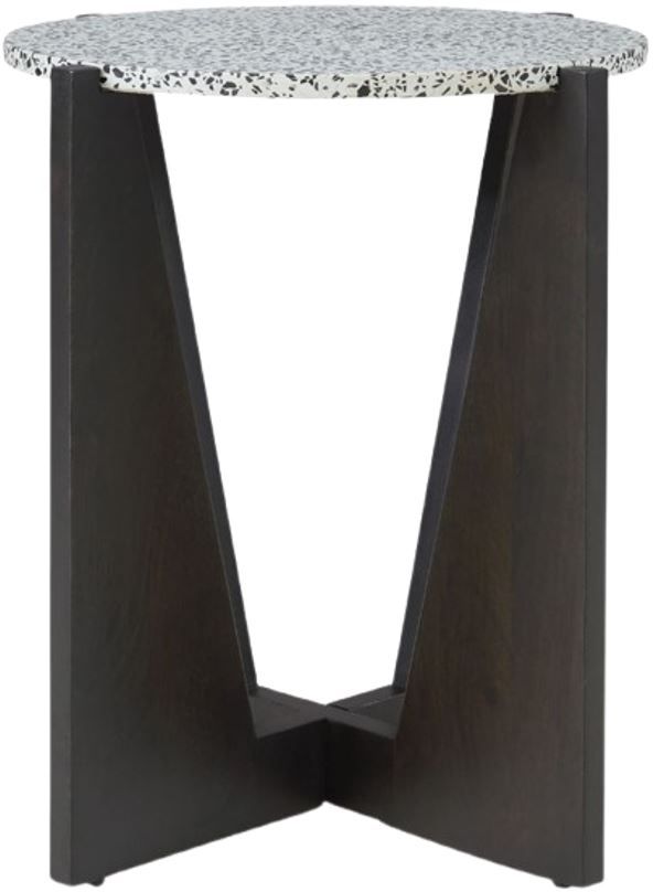 Signature Design by Ashley® Tellrich White Accent Table with Black Base-1
