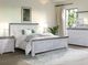 International Furniture Direct Luna White California King Panel Bed-1