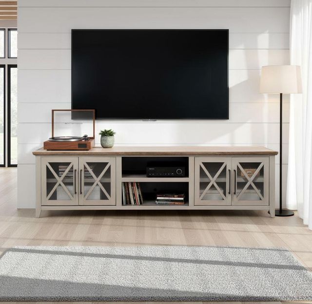 Legends Home Ithaca Bourbon/Sandstone 96" TV Console-1