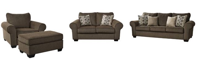 Benchcraft® Nesso 4-Piece Walnut Living Room Seating Set-0