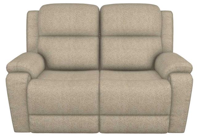 La-Z-Boy® Dorian Oatmeal Power Reclining Loveseat with Headrest and Lumbar-1