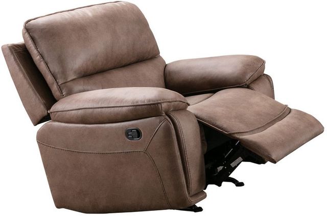Mazin Furniture Easton Brown Upholstered Rocker Recliner-1