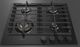 Fulgor Milano Matteo 400 Series 24" Matte Black Porcelain Gas Cooktop with Matte Brass Burners-3