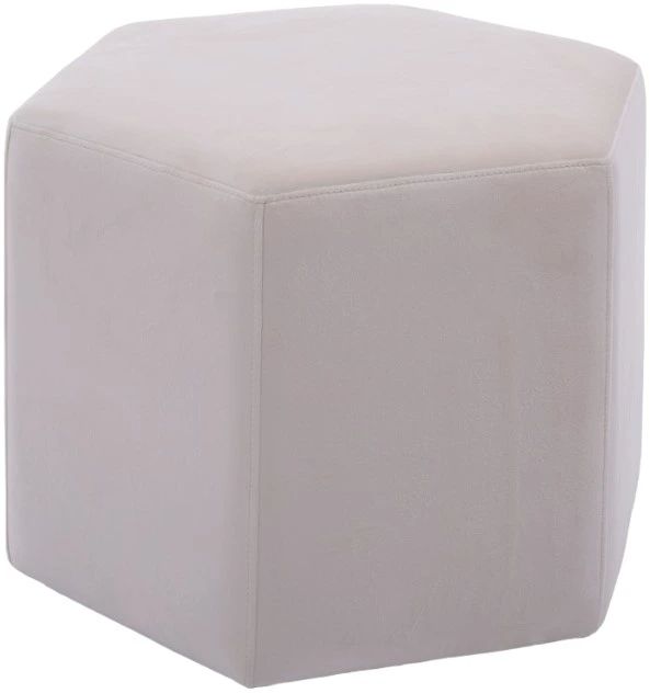 Decor-Rest® Furniture LTD Z011 Jose Ivory Ottoman-0