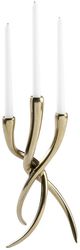 Furniture Classics Ansley Taper 2-Piece Gold Candle Holder Set-2