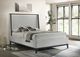 Furniture of America® Kelso Light Gray/Dark Gray King Panel Bed-1