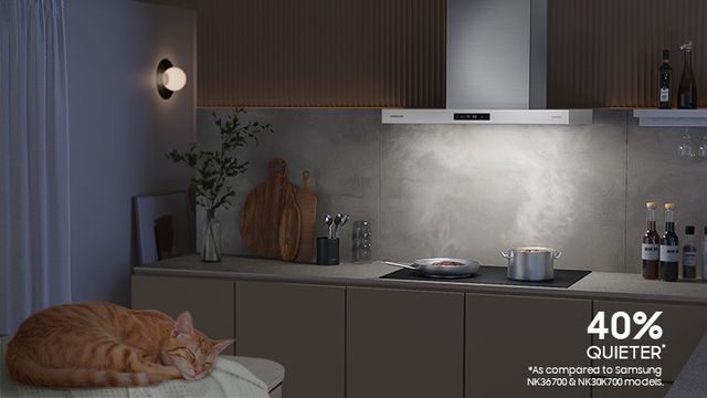 Samsung Bespoke 30" Clean White Wall Mounted Range Hood-4