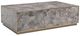 Bernhardt Tildon Bernhardt Interiors Gray Cocktail Table with Aged Brass Base-0