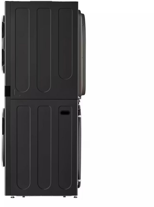 Laveuse de 5,0 pi³ et sécheuse électrique de 7,8 pi³ superposées LG® - Acier noir-12