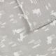 Olliix by Woolrich Grey Moose Queen Flannel Cotton Sheet Set-2