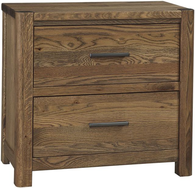 LM Co Home By Vaughan-Bassett Crafted Oak by Ben & Erin Napier Natural 2-Drawer Nightstand-0
