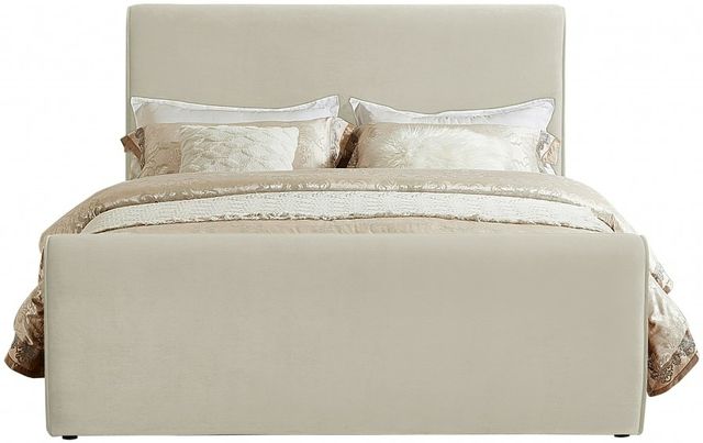 Meridian Furniture Sloan Cream Full Upholstered Panel Bed-1