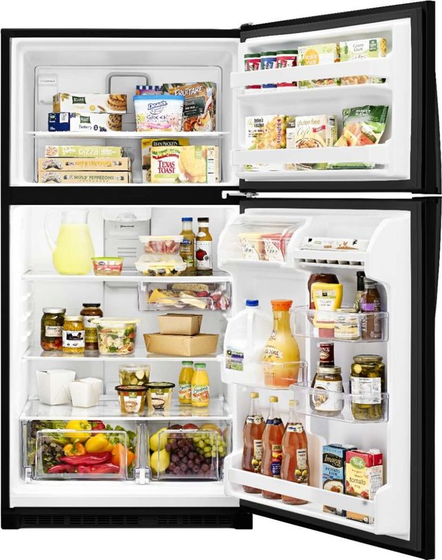 Whirlpool® 33 in. 20.5 Cu. Ft. Black Top Freezer Refrigerator-2