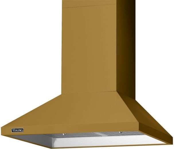 Viking® 3 Series 36" Golden Hour Wide Chimney Wall Hood with Ventilator-0