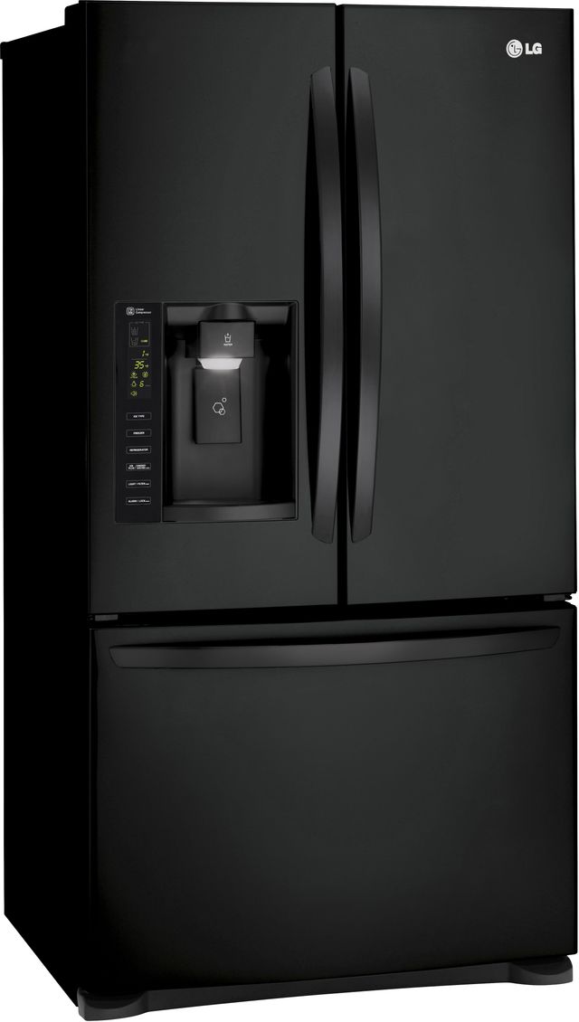 LG 25 Cu. Ft. French Door Refrigerator-Smooth Black-4