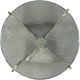 Riverside Furniture Jano Silver Round Glass Top Side Table with Forged Metal Base-4