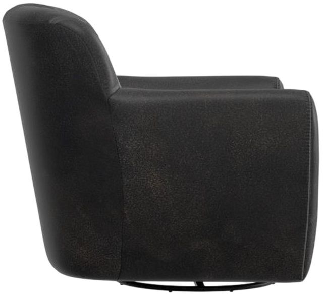 International Furniture Direct Tamesis Black Swivel Accent Chair-3