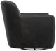 International Furniture Direct Tamesis Black Swivel Accent Chair-3