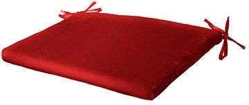 C R Plastics Pub/Dining Canvas Jockey Red Seat Cushion-0