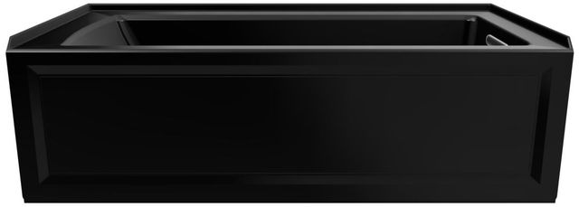 KOHLER® Archer® Black 66" x 32" Alcove Whirlpool - Right Drain-1
