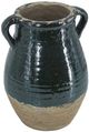 A & B Home Green Terracotta Accent Vase with Small Handles-1