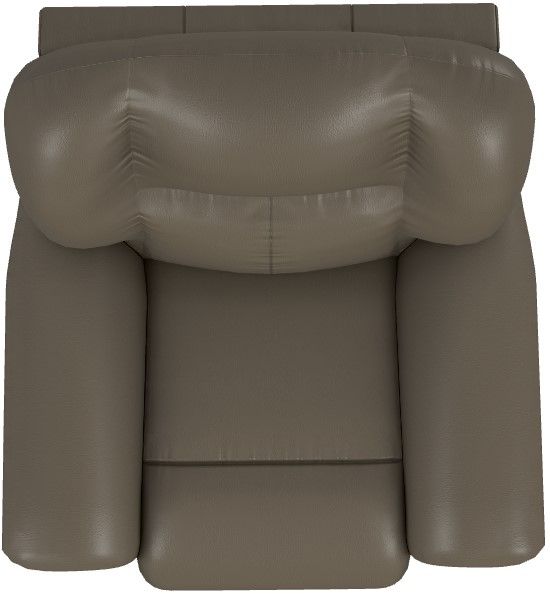 La-Z-Boy® Jasper Smoke Leather Power Rocking Recliner with Headrest-4