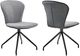 Armen Living Petrie 2-Piece Black/Gray Dining Side Chair Set-0