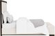 Riverside Furniture Lydia Dark Cabernet/White King Upholstered Panel Storage Bed-2