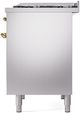 Ilve® Nostalgie II Series 40" Stainless Steel Pro Style Dual Fuel Range-4