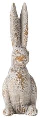 A & B Home Weathered Cream Rabbit Statue-1