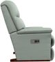 La-Z-Boy® Reed Seafoam Leather Power Rocking Recliner with Headrest-3