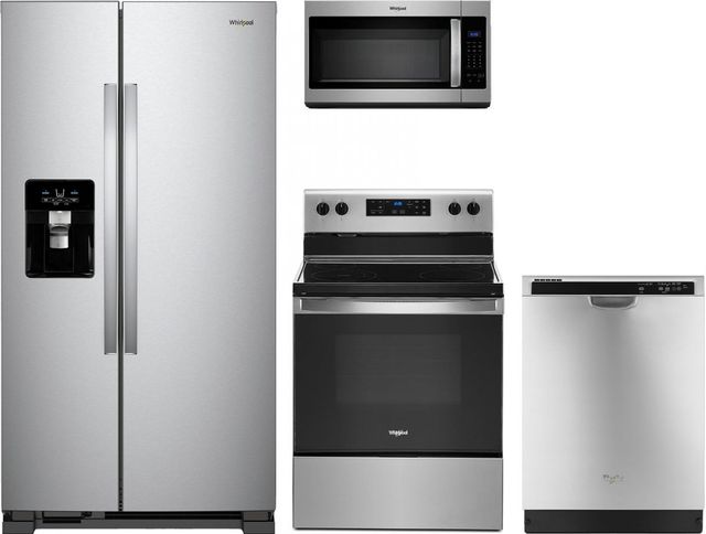 Whirlpool® 4 Piece Stainless Steel Kitchen Package-0