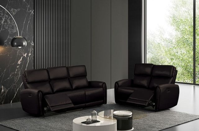 Furniture of America® Schlieren Black Power Reclining Loveseat-1