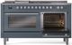 Ilve® Professional Plus II 60" Blue Grey Pro Style Dual Fuel Range-3