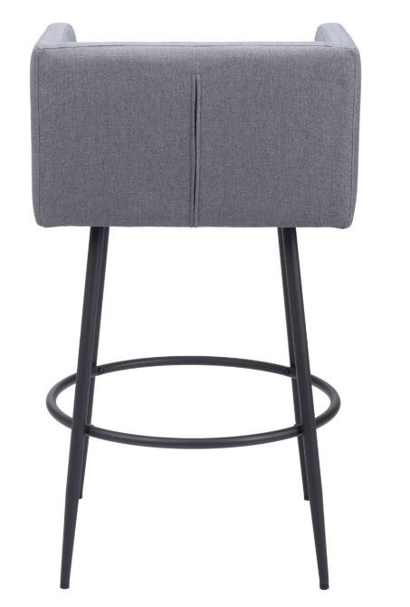 Zuo® Modern Horbat Gray Barstool-2