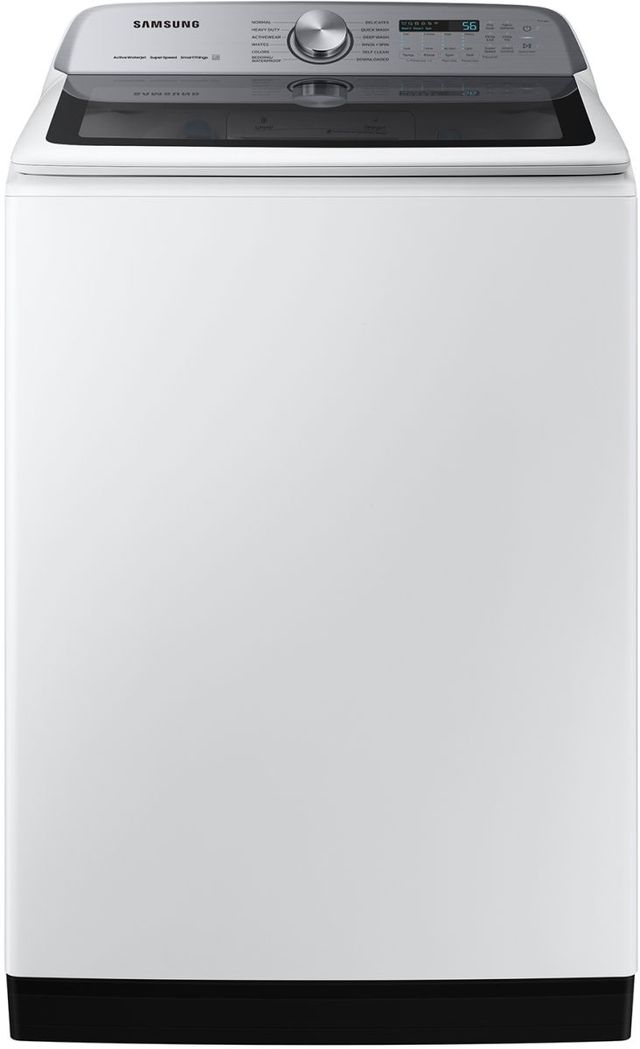 Samsung White Impeller Top Load Washer and Electric Dryer Laundry Pair-1