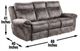 Steve Silver Co. Nashville Gray Manual Reclining Sofa-3
