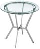 Armen Living Naomi and Lorin 5-Piece Brushed Stainless Steel Counter Height Dining Set-4