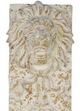 A & B Home Gold/White Lion Knocker Sculptural Accent-1