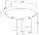 Coaster® Jamestown Brown Round Dining Table -4