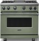 Viking® 7 Series 36" Eucalyptus Pro Style Liquid Propane Gas Range with Griddle-0