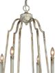 Forty West Evie White 6-Light Chandelier-2