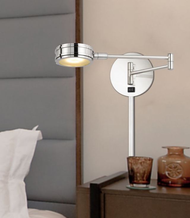 Cal® Lighting & Accessories Villach Chrome Wall Lamp-2