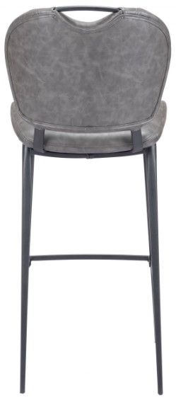 Zuo® Modern Terrence Vintage Gray Bar Chair-3